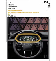 Статическая пленка <br>Audi <br> E-tron GT<br> - Приборная панель - <br>AU-ET-04