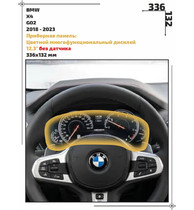 Статическая пленка <br>BMW <br> X4<br> - Приборная панель - <br>BMW-G02-04