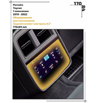 Статическая пленка <br>Porsche <br> Taycan<br> - Пассажирская зона - <br>PO-TAY-05
