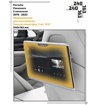 Статическая пленка <br>Porsche <br> Panamera<br> - Пассажирская зона - <br>PO-PA-06