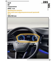 Статическая пленка <br>Audi <br> Q6<br> - Приборная панель  - <br>AU-Q6-01