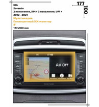 Статическая пленка <br>KIA <br> Sorento<br> - Мультимедиа - <br>KIA-SPIM-01