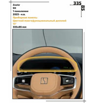 Статическая пленка <br>Zeekr  <br> 9X<br> - Приборная панель - <br>ZE-9X-02