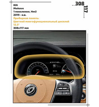 Статическая пленка <br>KIA <br> Mohave<br> - Приборная панель  - <br>KIA-MOH-02